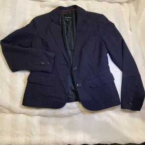 Cynthia Rowley blue with white polkadot blazer. Size M in great condition.